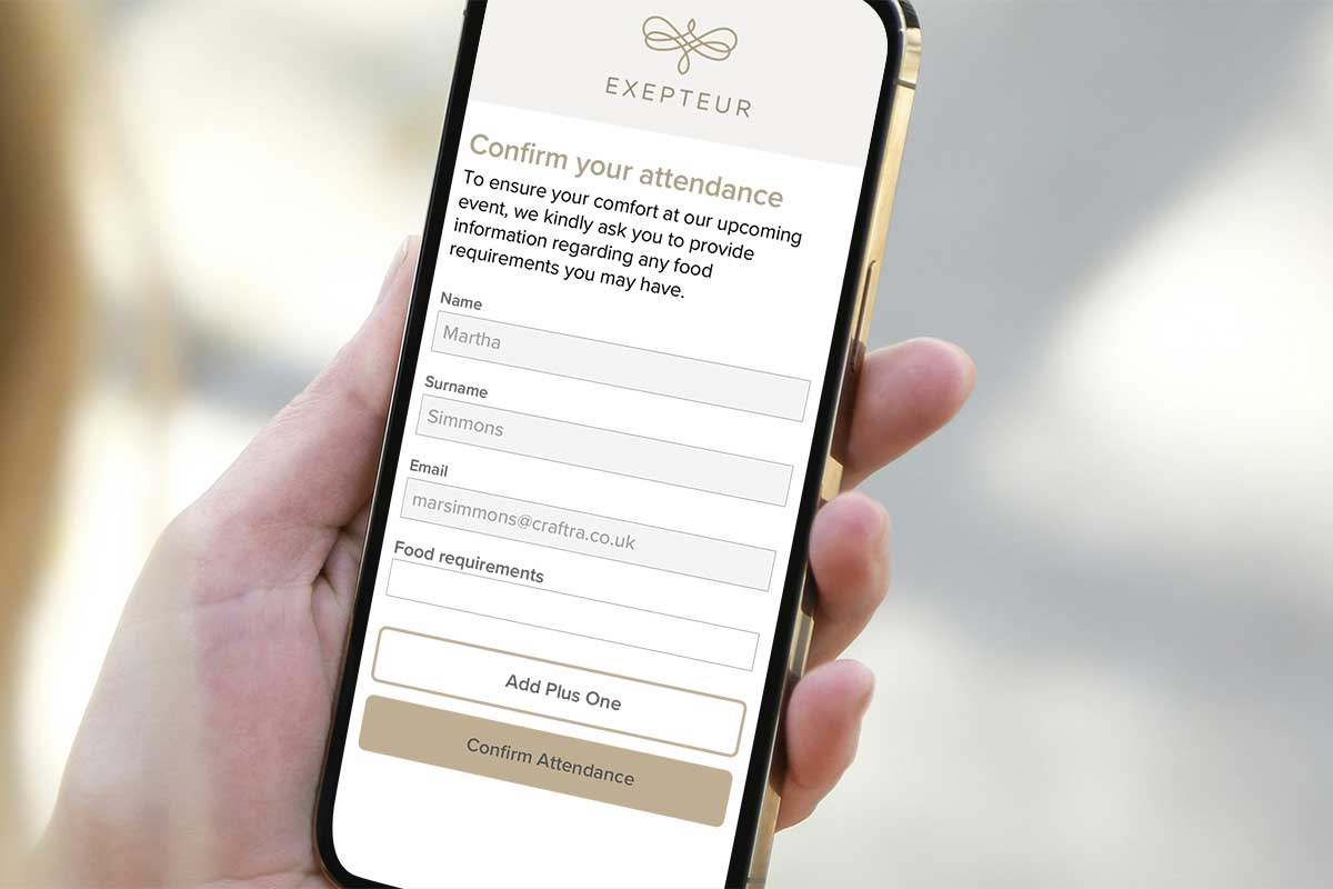 Digital event RSVP form illustrating best practices for effortless guest management